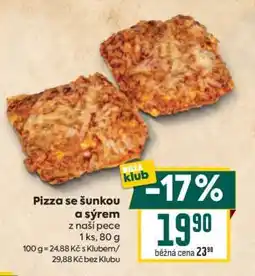 Billa Pizza se šunkou a sýrem nabídka
