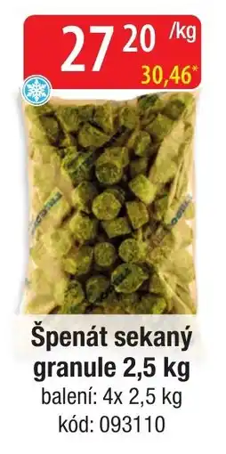 Qanto Špenát sekaný granule nabídka