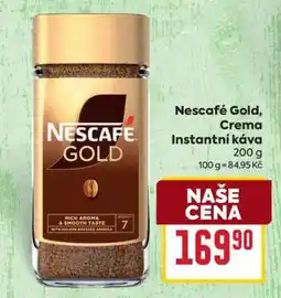 Billa Nescafé Gold, Créma instantní káva nabídka