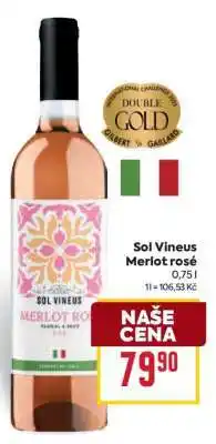 Billa SOL VINEUS Merlot rose nabídka