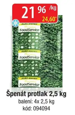 Qanto Agro Jesenice špenát protlak nabídka