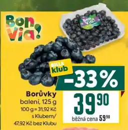 Billa Borůvky nabídka