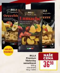 Billa BILLA Premium Těstoviny semolinové nabídka