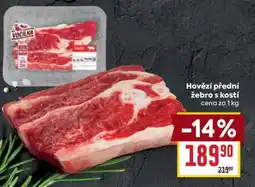 Billa Hovězí přední žebro s kostí nabídka