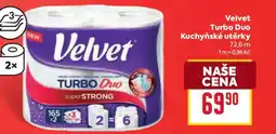 Billa Velvet Turbo Duo kuchyňské utěrky nabídka