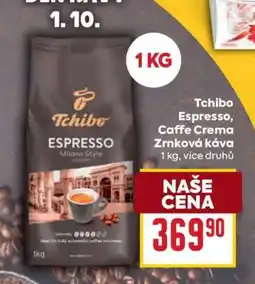 Billa Tchibo Espresso, Caffe Crema Zrnková káva nabídka