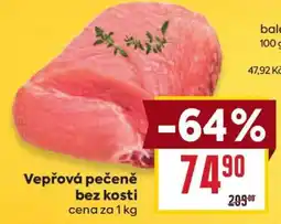 Billa Vepřová pečeně bez kosti nabídka