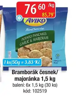 Qanto Aviko bramborák česnek/majoránka nabídka