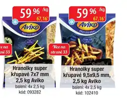 Qanto Aviko Hranolky super křupavé 7x7 mm nabídka