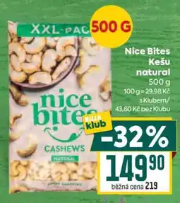 Billa Nice Bites Kešu natural nabídka