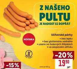 Billa Učňovské párky nabídka