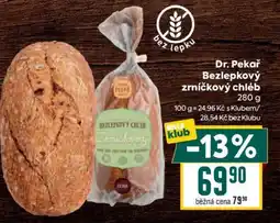 Billa Dr. Pekař Bezlepkový zrníčkový chléb nabídka