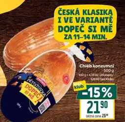 Billa Chléb konzumní nabídka