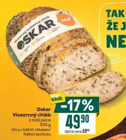 Billa Oskar Vícezrnný chléb nabídka