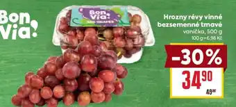Billa Hrozny révy vinné bezsemenné tmavé nabídka