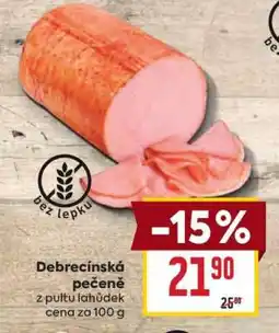 Billa Debrecínská pečeně nabídka