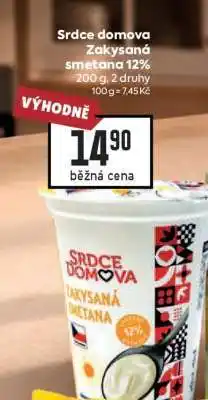 Billa Srdce domova Zakysaná smetana 12% nabídka