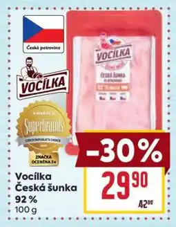Billa Vocílka Česká šunka nabídka