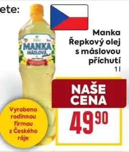 Billa Manka Řepkový olej, s máslovou příchutí nabídka