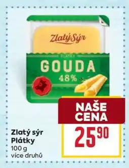 Billa Zlatý sýr Plátky nabídka