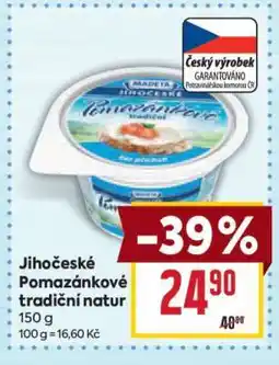 Billa Jihočeské Pomazánkové tradiční natur nabídka