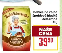 Billa Babiččina volba špaldová hladká celozrnná nabídka