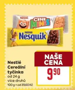 Billa Nestlé Cereální tyčinka nabídka