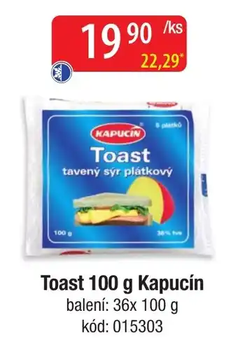 Toast 100 g Kapucín