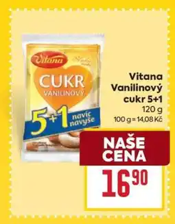 Billa Vitana Vanilinový cukr 5+1 nabídka