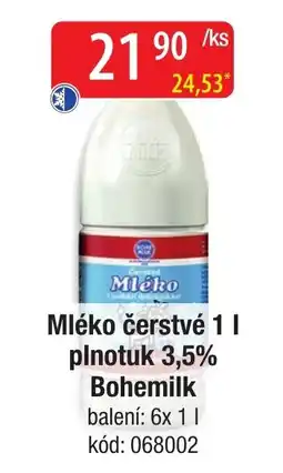 Qanto Bohemilk Mléko čerstvé nabídka
