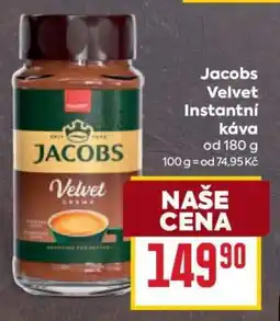 Billa Jacobs Velvet instantní káva nabídka