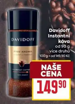 Billa Davidoff instantní káva nabídka