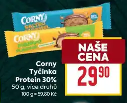 Billa Corny Tyčinka Protein 30% nabídka