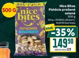 Billa Nice Bites Pistácie pražené solené nabídka