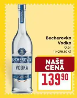 Billa Becherovka Vodka nabídka
