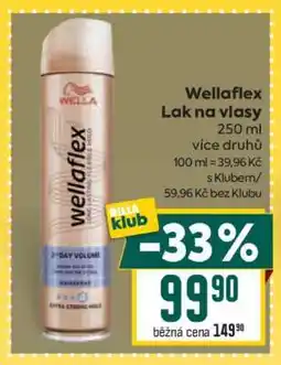 Billa Wellaflex lak na vlasy nabídka
