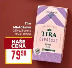 Billa TIRA Mletá káva nabídka