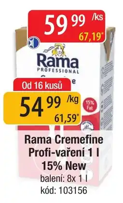 Qanto Rama Cremefine Profi-vaření 1 l nabídka