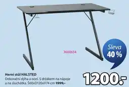 JYSK Herní stůl HALSTED nabídka