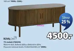 JYSK Royal Oak TV stolec Lyngvig nabídka