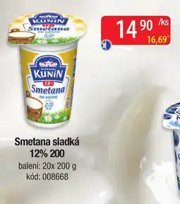 Qanto Kunin smetana sladká 12% nabídka