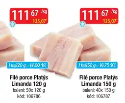 Qanto Filé porce Platýs Limanda nabídka