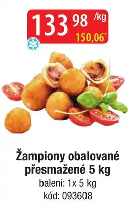 Qanto Žampiony obalované přesmažené nabídka