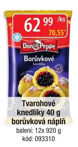 Qanto Don Peppe Borůvkové knedlíky nabídka
