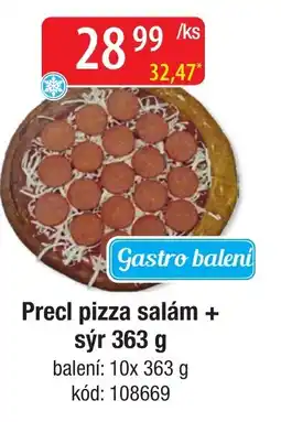 Qanto Precl pizza salám + sýr nabídka