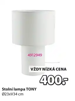 JYSK Tony stolní lampa nabídka