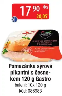 Qanto Gastro pomazánka sýrová pikantní s česnekem nabídka
