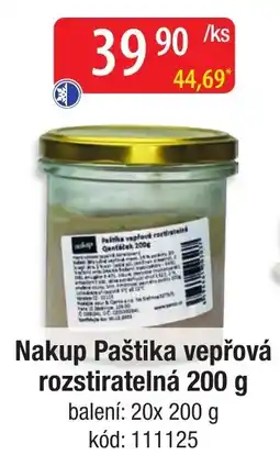 Qanto Paštika vepřová rozstiratelná nabídka