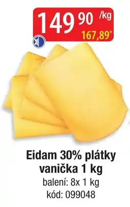 Qanto Eidam plátky vanička nabídka
