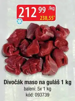 Qanto Divočák maso na guláš nabídka